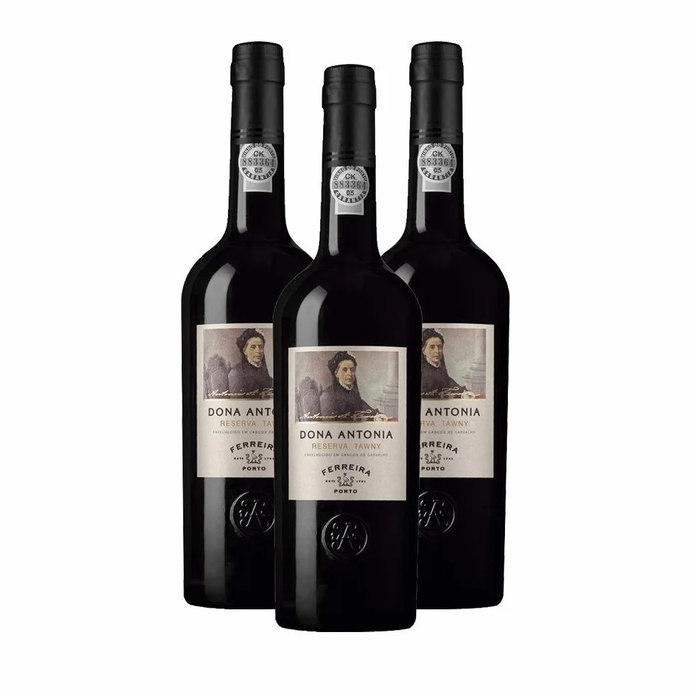 Vin de Porto Ferreira Dona Antonia Reserva Tawny - Vin Fortifié - Lot de 3