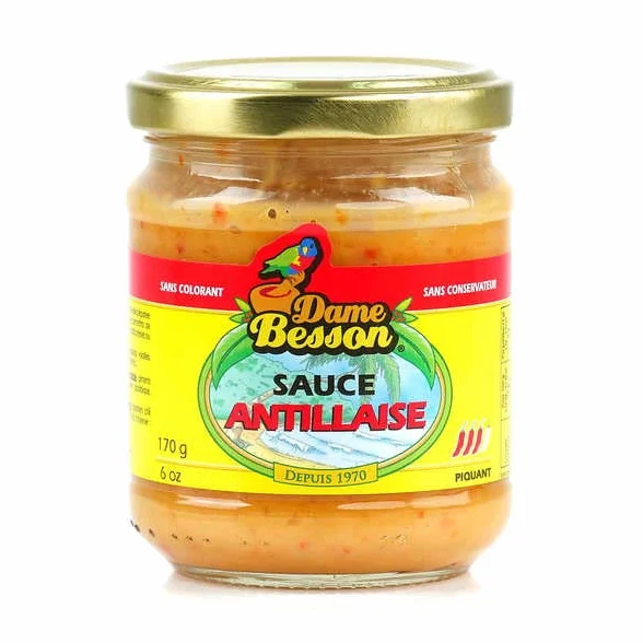 Dame Besson Sauce Antillaise Lot de 3 x 170 ml