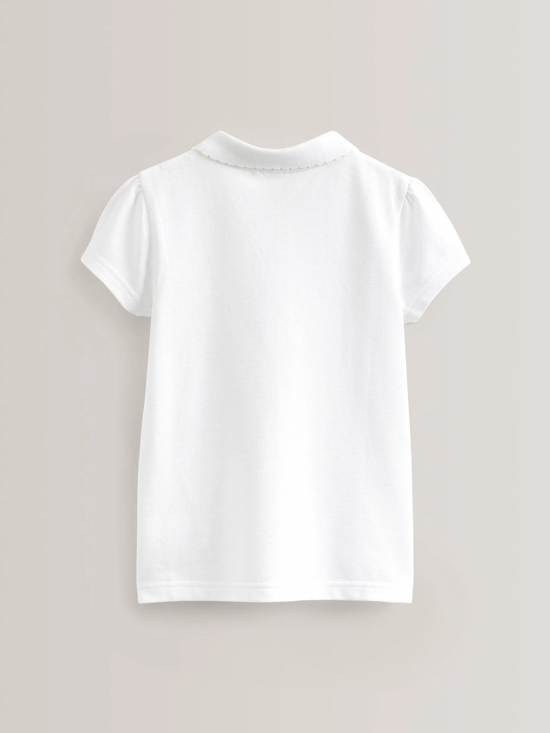 NEXT Fille Polo Slim Manches Courtes 100% Coton Lot de 5
