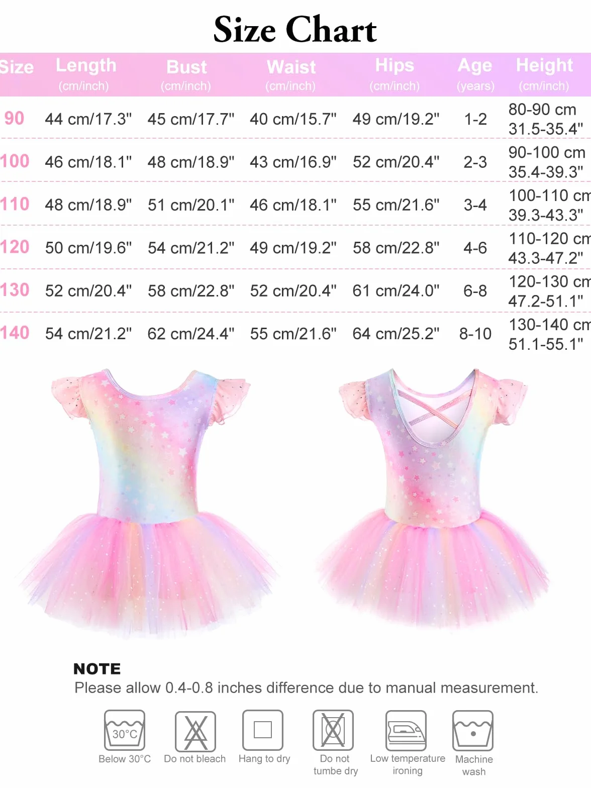Justaucorps Danse Fille avec Jupe Tutu Danse Classique Brillante Tenue Ballet Manches Courtes