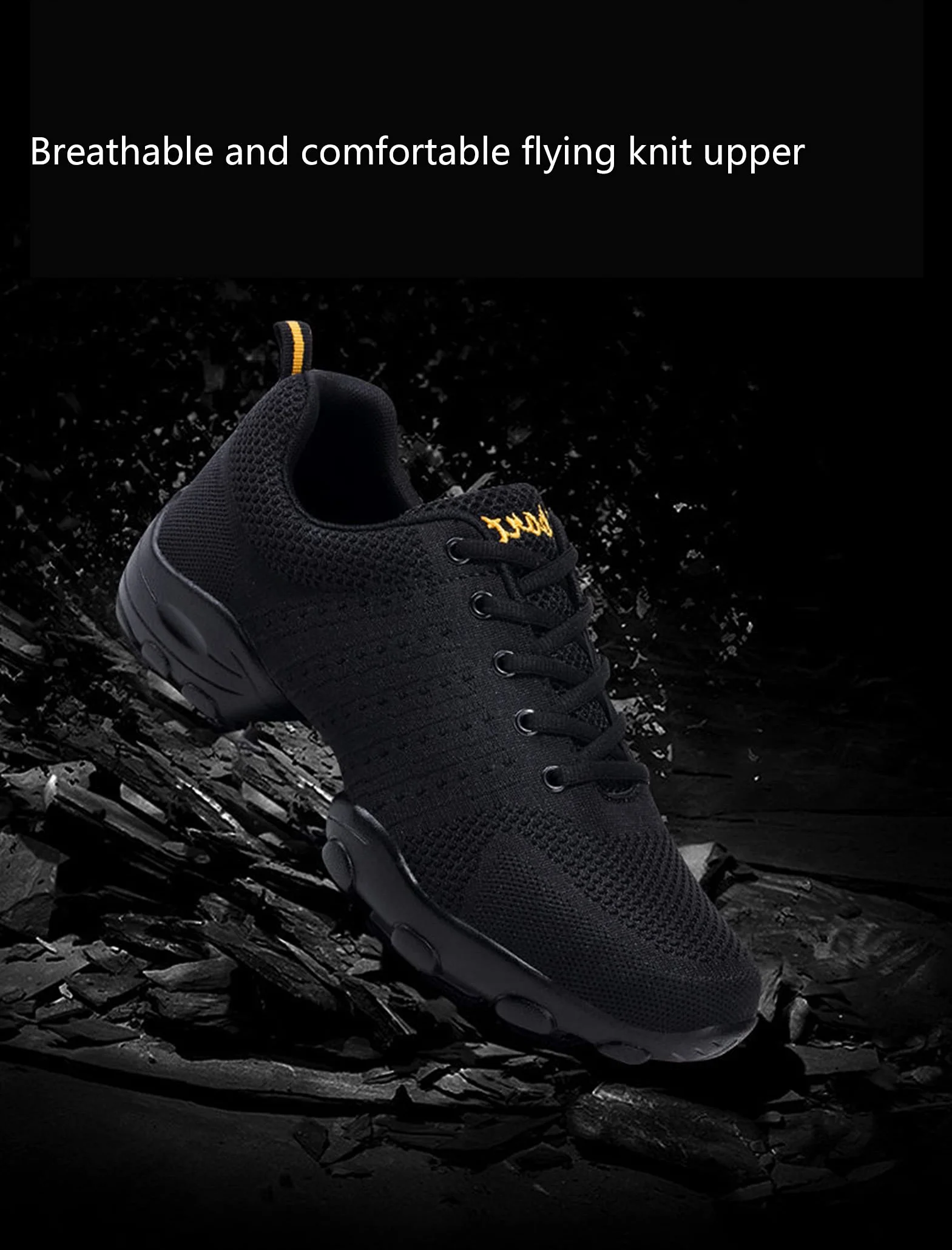 Adulte Chaussures De Danse Hommes Treillis Tissé Souple Fitness 44 Noir