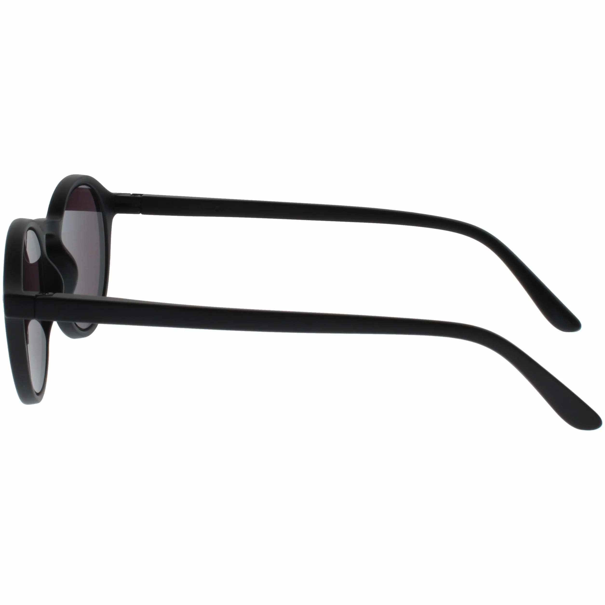 OPULIZE REY Lunettes de Lecture Solaires Montures Rondes Rétro Noir Mat +2.50