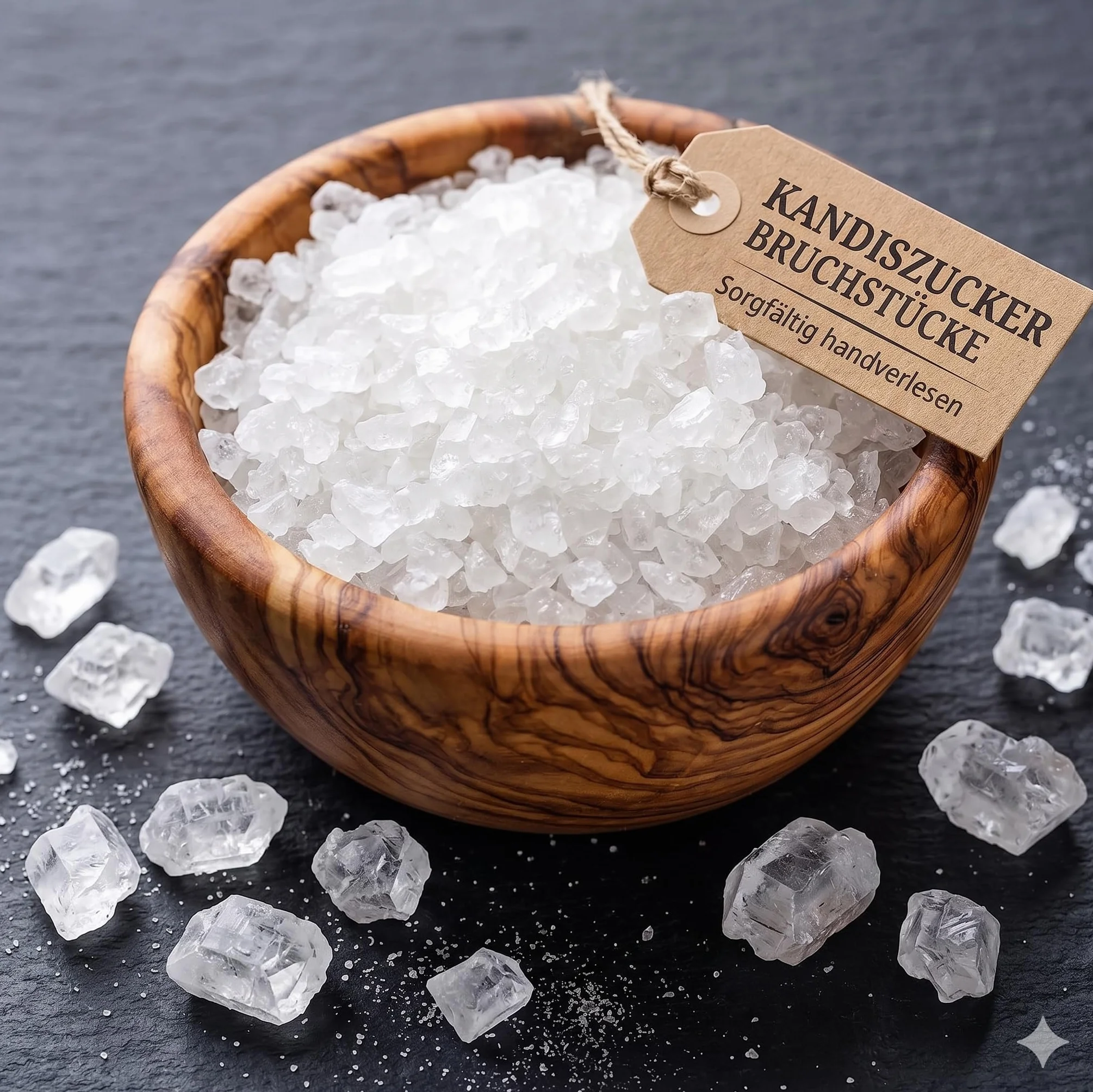 SIVIFOOD fragments de sucre candi naturels blanche 1kg - bonbons de roche en croûte naturels - bonbons de sucre de roche de sucre cristal naturel bonbons de miettes de sucre granule 1000g