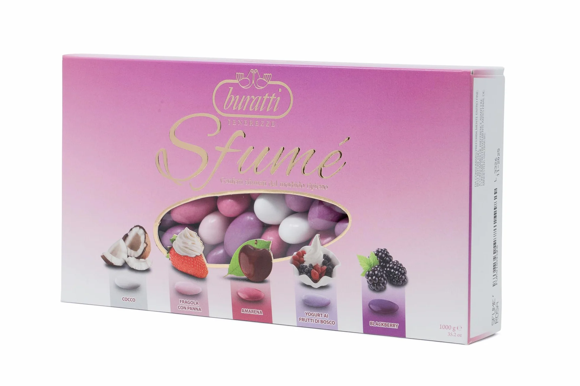 Buratti Confetti Dragées aux Amandes grillées Chocolat Blanc 1 Kg