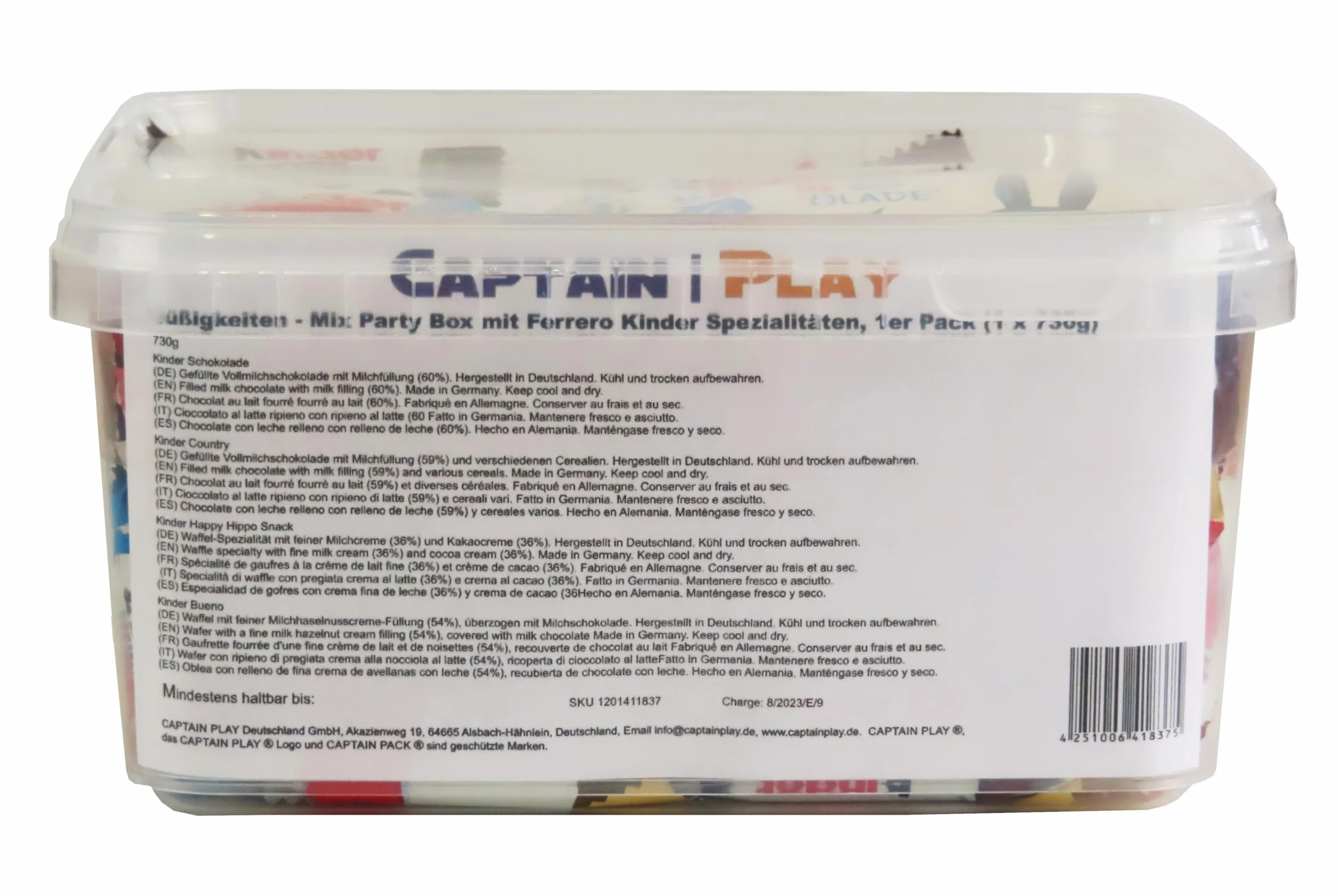 Boîte Spéciale avec Ferrero Kinder Spécialités 730g