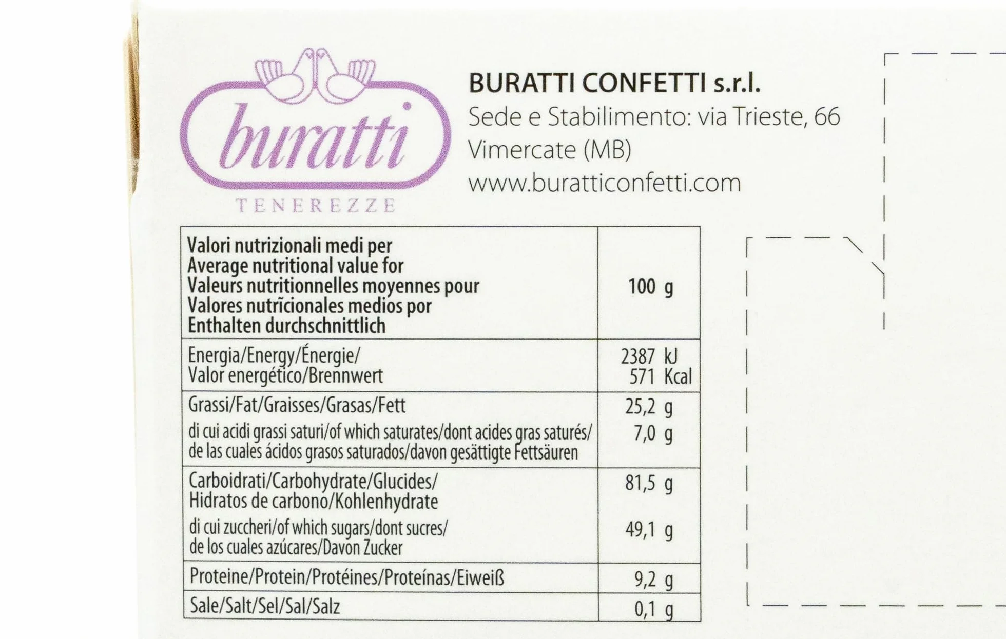 Buratti Confetti Dragées à l'amande Recouverte de Chocolat Tendresses goût Fruits des Bois 1 Kg