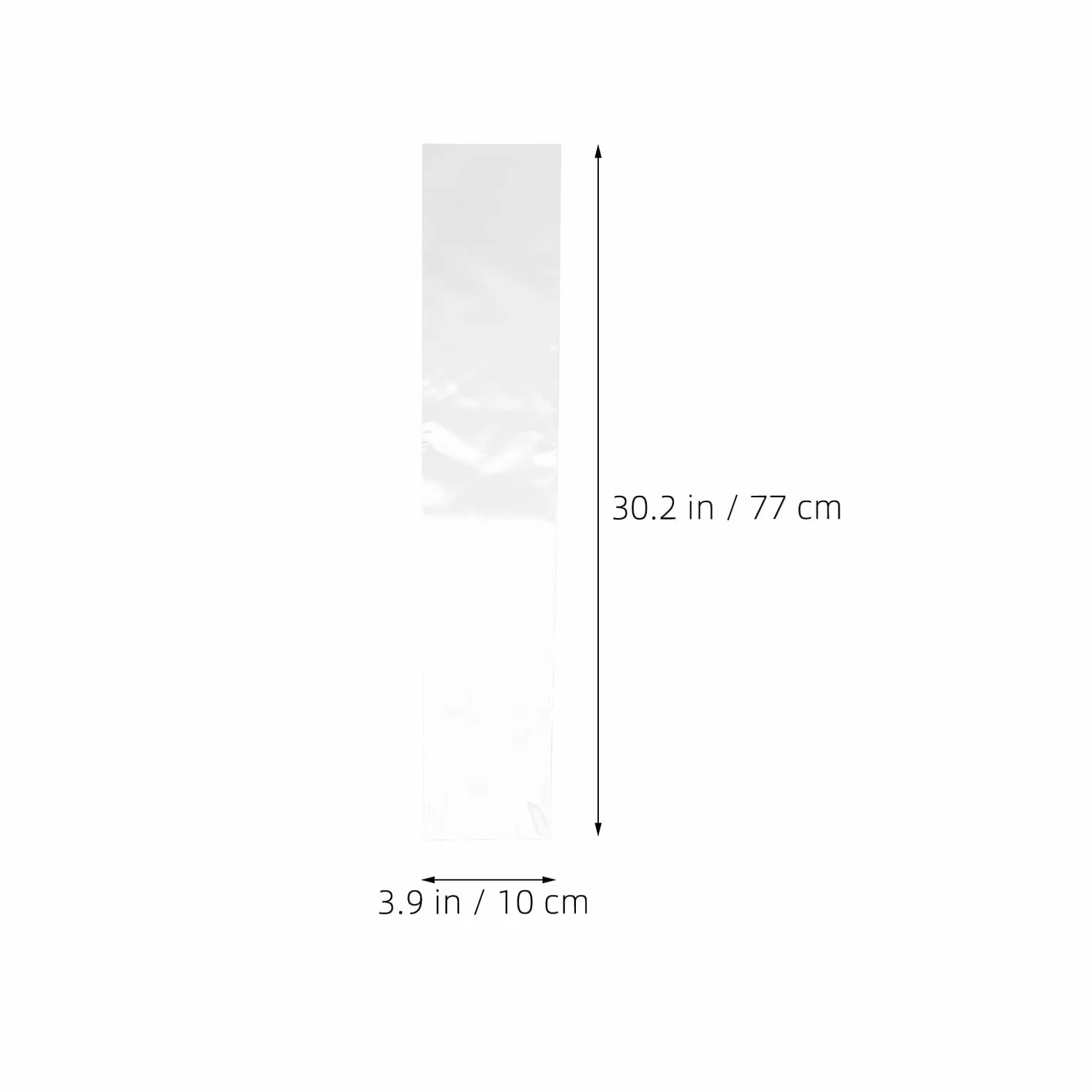 Mobestech Pochettes Transparentes 77x10cm Lot de 50 pour Cravates en Plastique