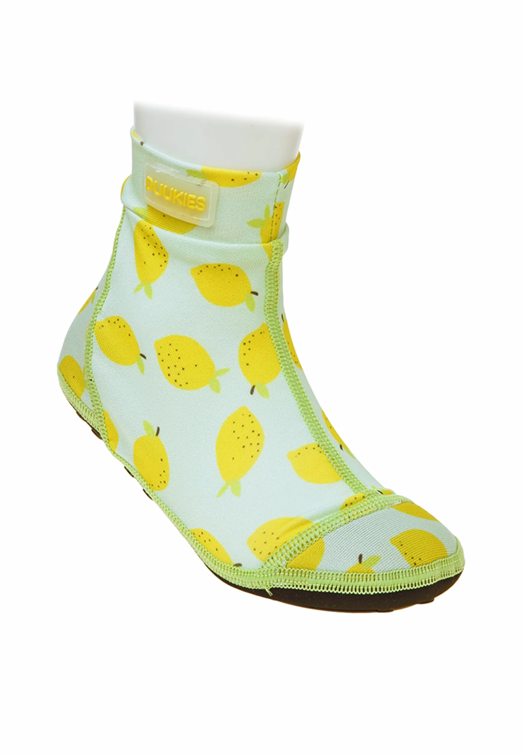 Duukies Chaussettes de plage antidérapantes enfant Motif citron menthe