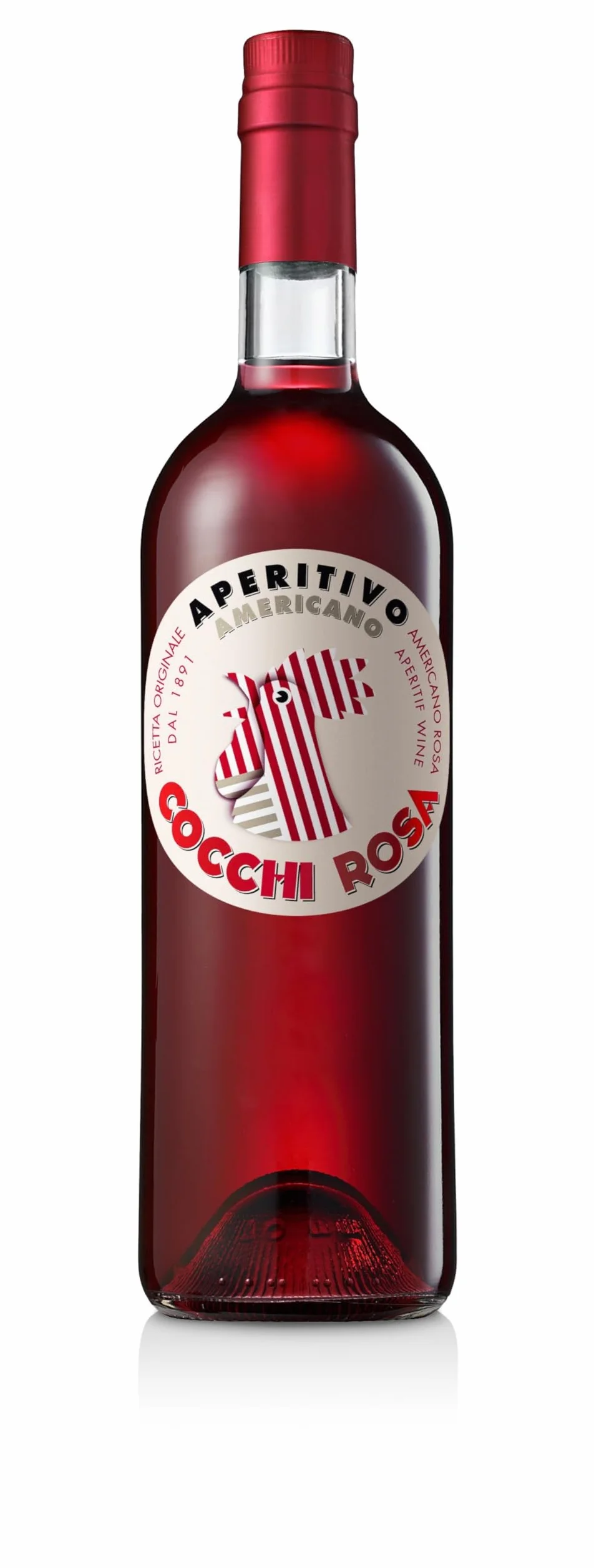 COCCHI - Americano Rosa - Apéritif à base de Vin - 16,5% Alcool - Origine : Italie/Piémont - Notes de vanille et de fleurs - A déguster pur ou en cocktail - 75 cl