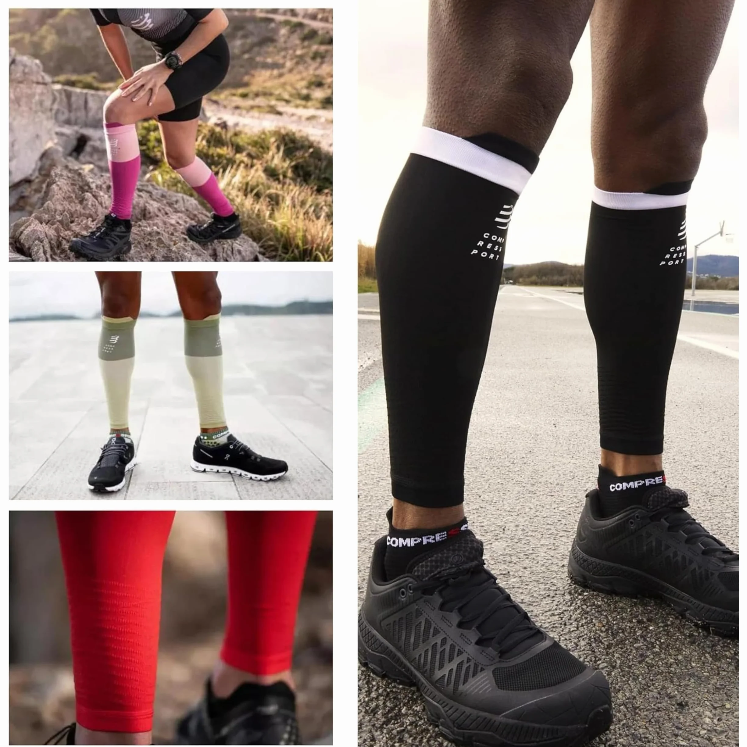 Compressport Manchon de Compression Mollets R2V2 – Protection Musculaire, Performances et Récupération pour le Sport – Ultraléger et Antifatigue – Running, Cyclisme, Trail et Triathlon