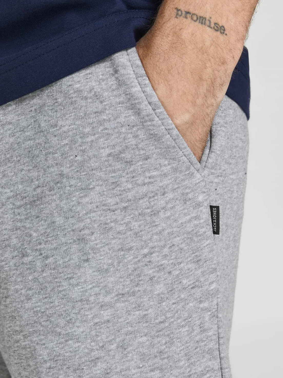 JACK & JONES Bermuda Sweat Shorts Comfort Fit Knee-Length with Side Pockets