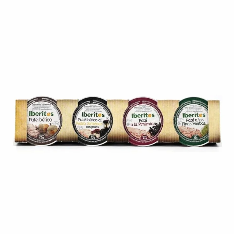 Iberitos Assortiment de 4 unités de patés de luxe