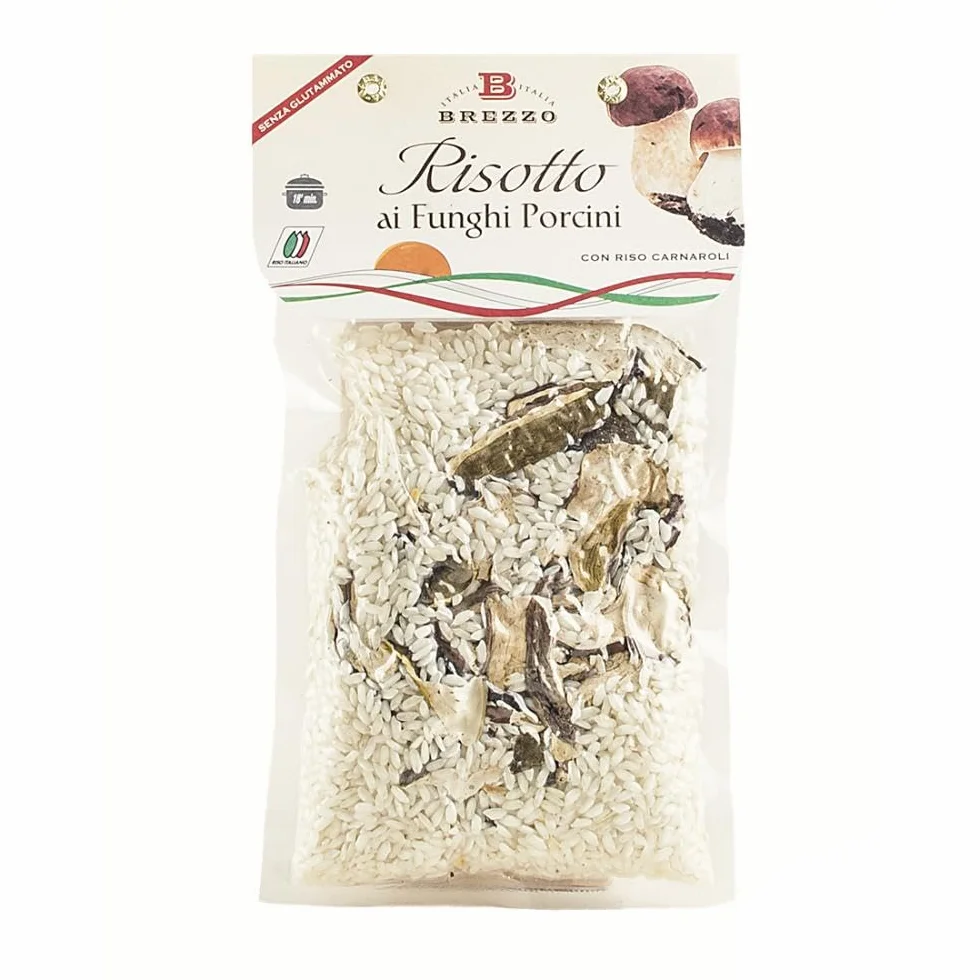 Brezzo Tris di Risotti de 300 g au radicchio, Citrouille et champignons cèpes