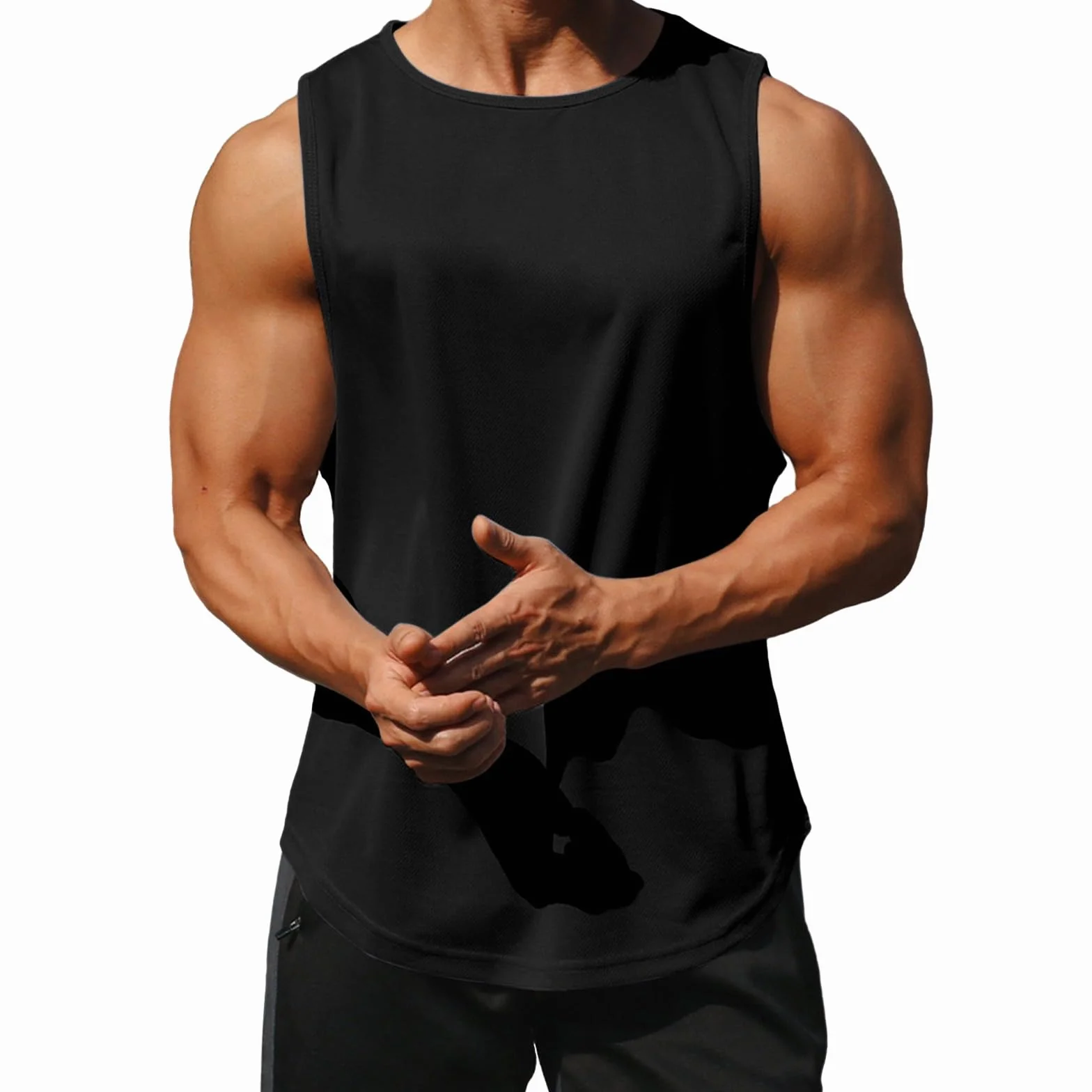Litthing Débardeur Homme Musculation Tank Top Gilet Sport Séchage Rapide Respirant