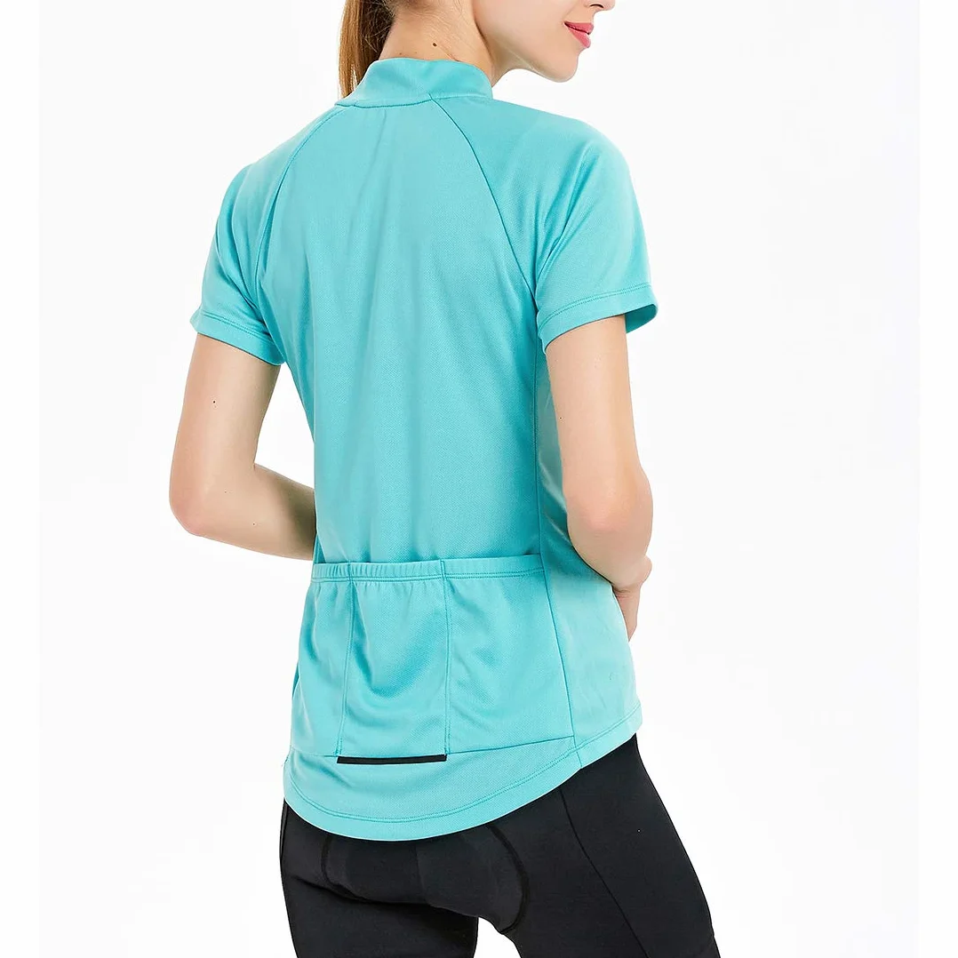 CATENA Maillot Cyclisme Manches Courtes Femmes VTT Route Respirant Séchage Rapide Haut Vélo
