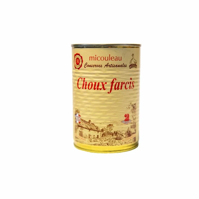 Choux Farcis, 3 Boites de 420g, ARTISANAL, lot de 3, pret à manger, Maison Micouleau, produit français et du sud ouest, conserverie - légumes - porc