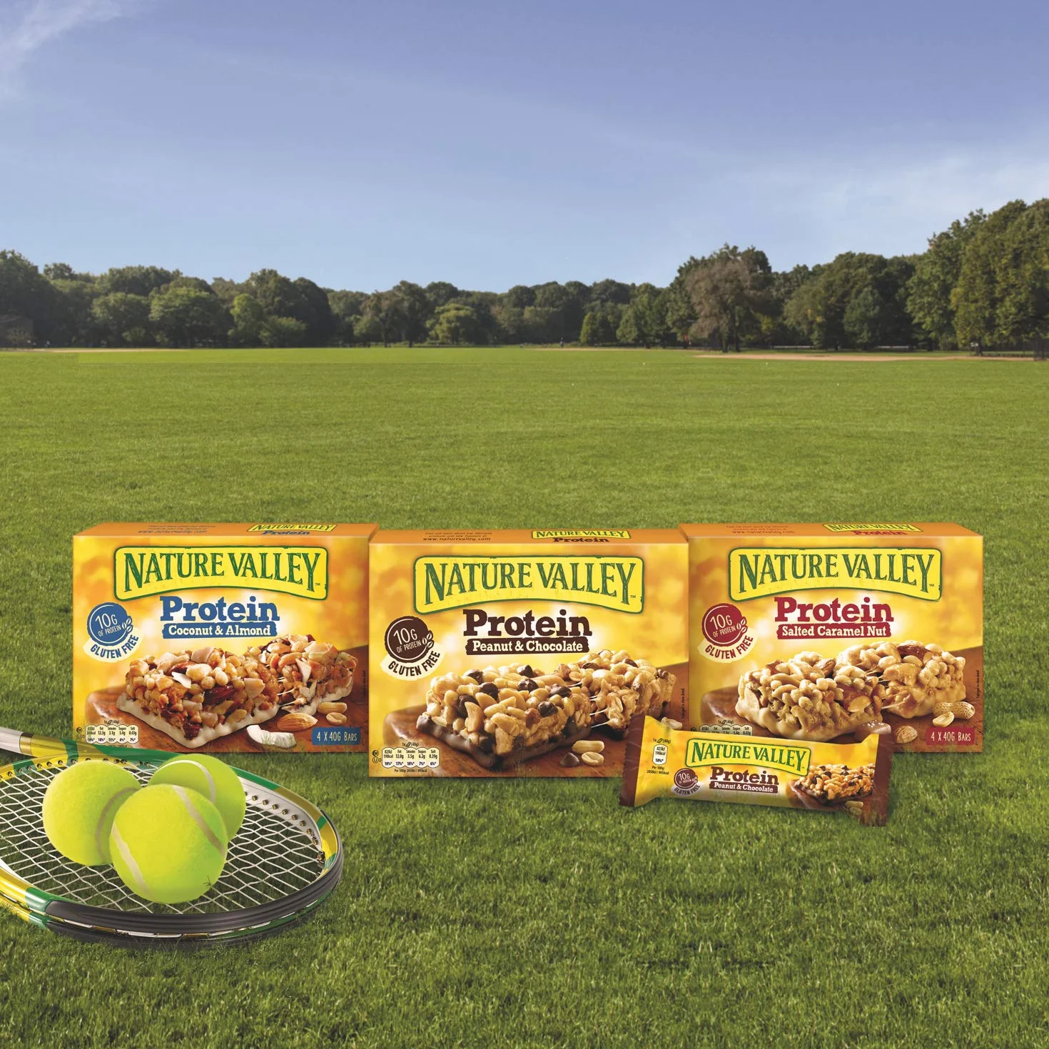 Nature Valley Protéines Cacahuètes et chocolat 12 x 40 g