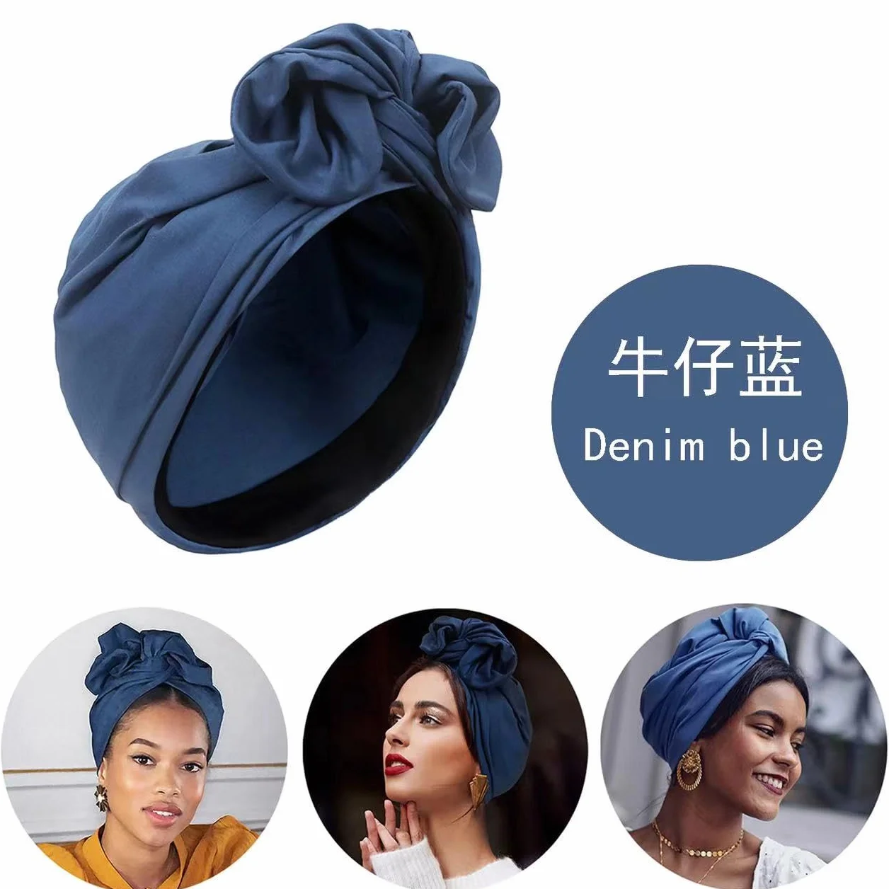 Pluto & Fox Bonnet Casquette pour Femmes Croix Turban Retro Bandeaux Tête Ornement en Fil
