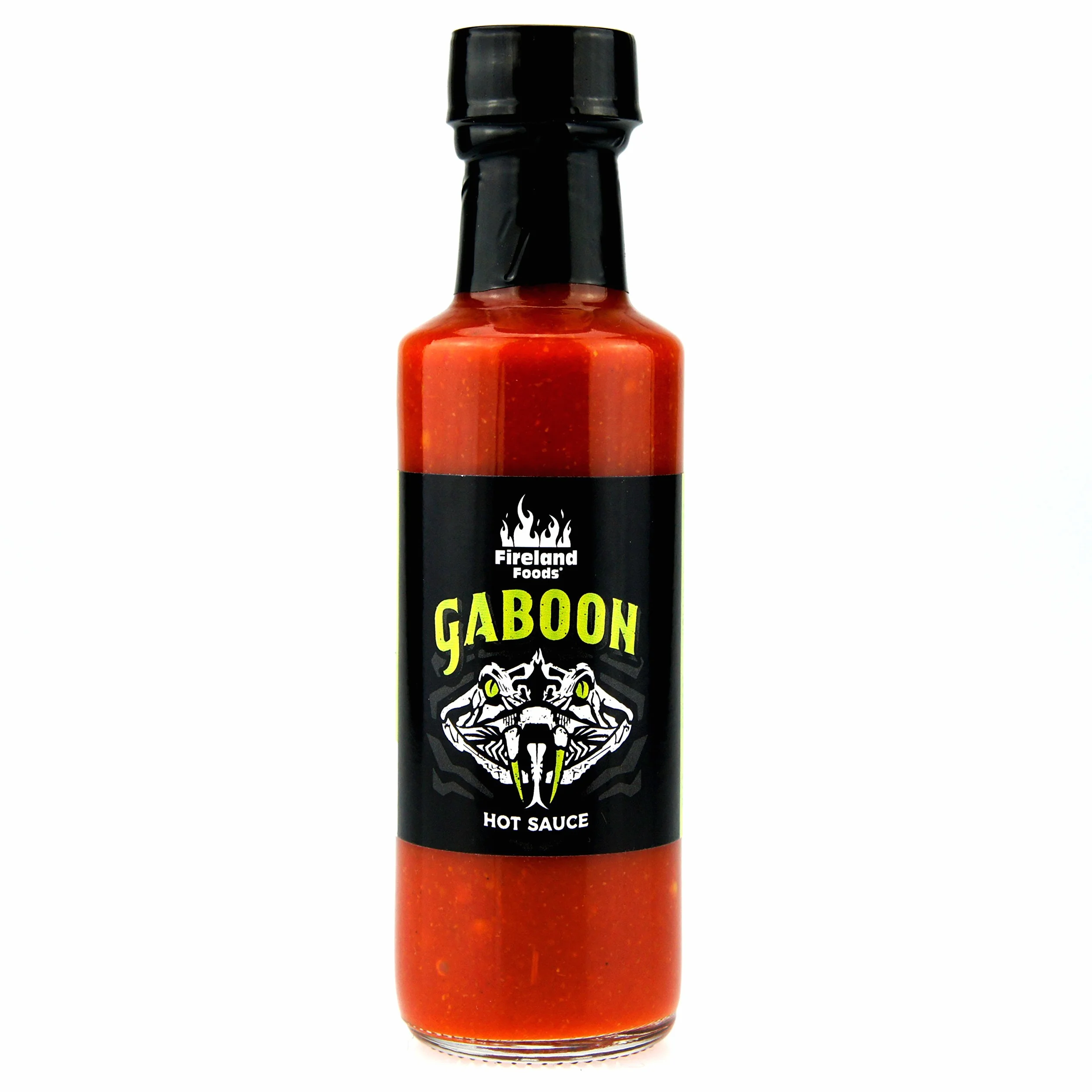 Fireland Foods - Sauce chaude Gaboon - Avec le piment le plus fort du monde - Carolina Reaper et Moruga - 100ml