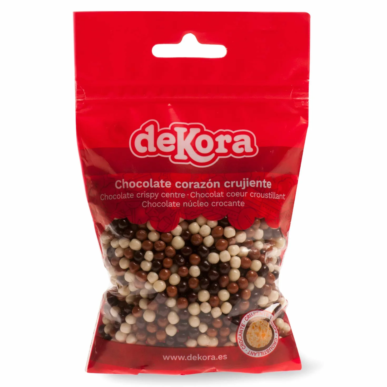 Dekora - Blister Mini Boules Croustillantes au Chocolat pour Décoration des Gâteaux - 70 g