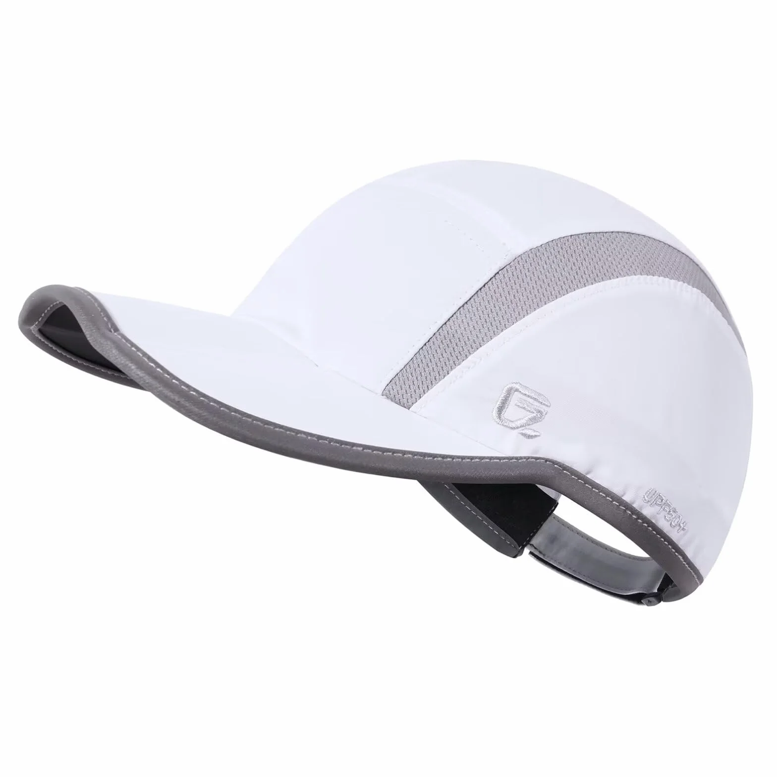 GADIEMKENSD UPF50+ Folding Outdoor Hat Unstructured Reflective Breathable Soft Sport Cap