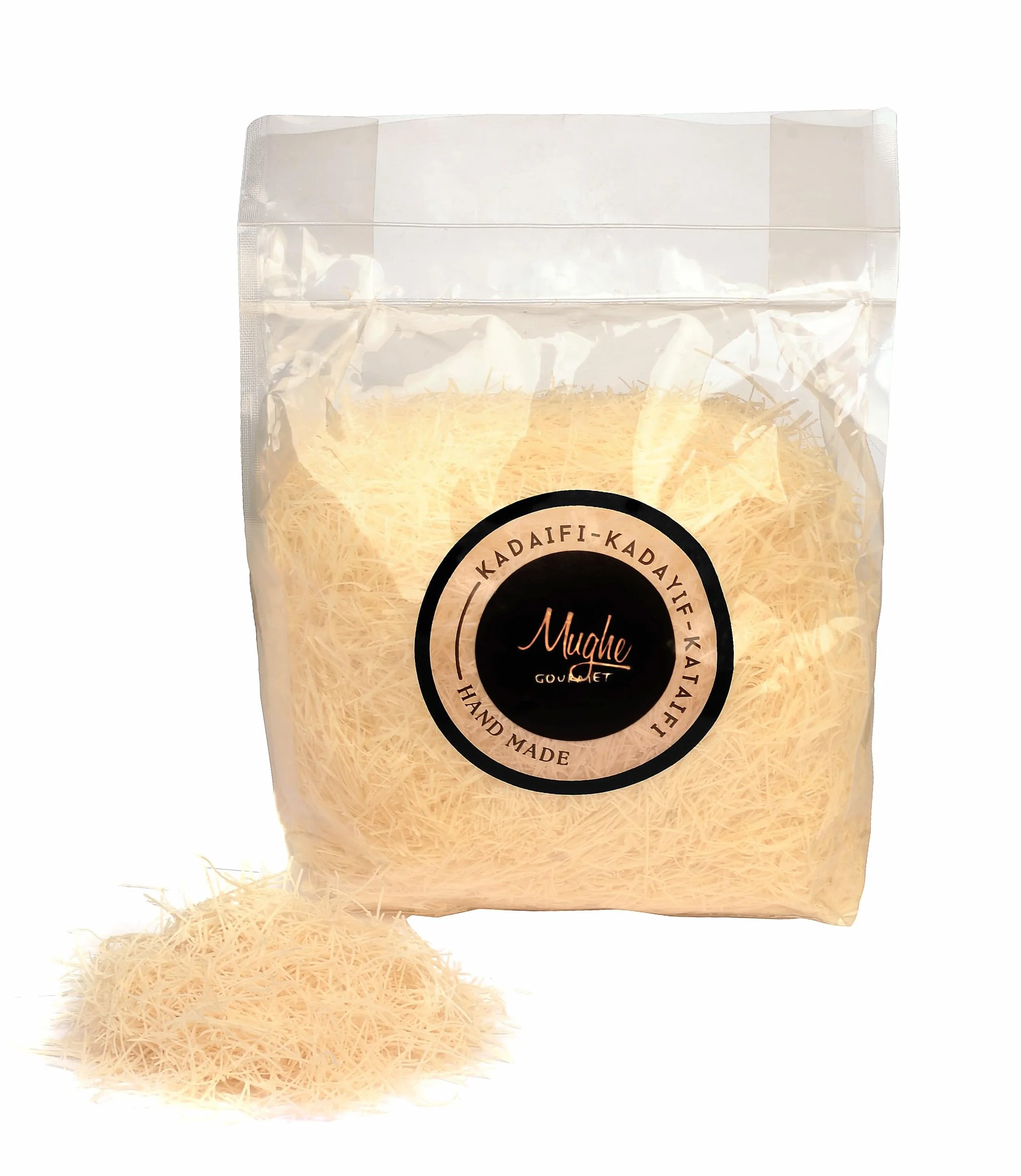 Mughe Gourmet Pâte Kataifi Séchée 400g, Ingrédient pour Baklava, Kunafa, Chocolat de Dubaï