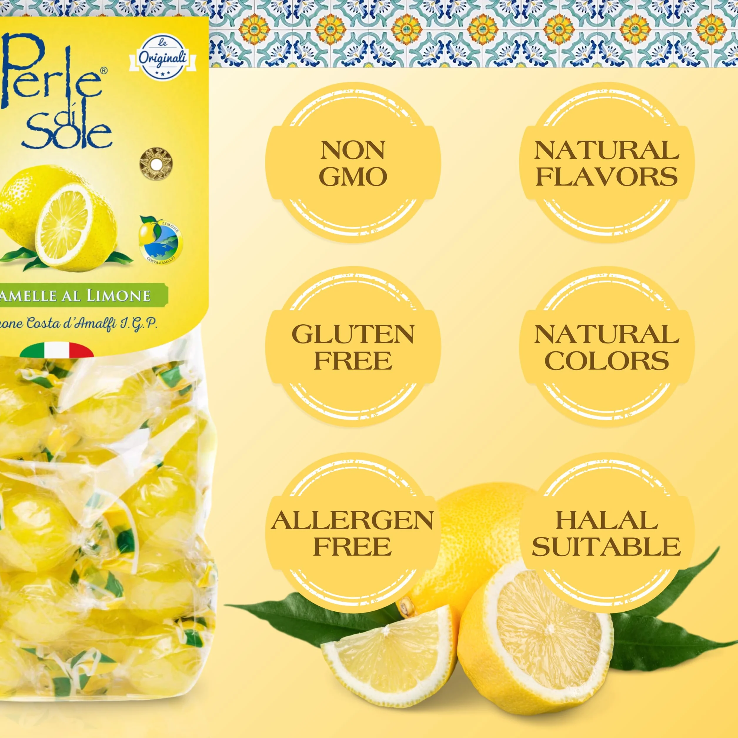 Bonbons durs au citron 500 Gr. - Perle di Sole