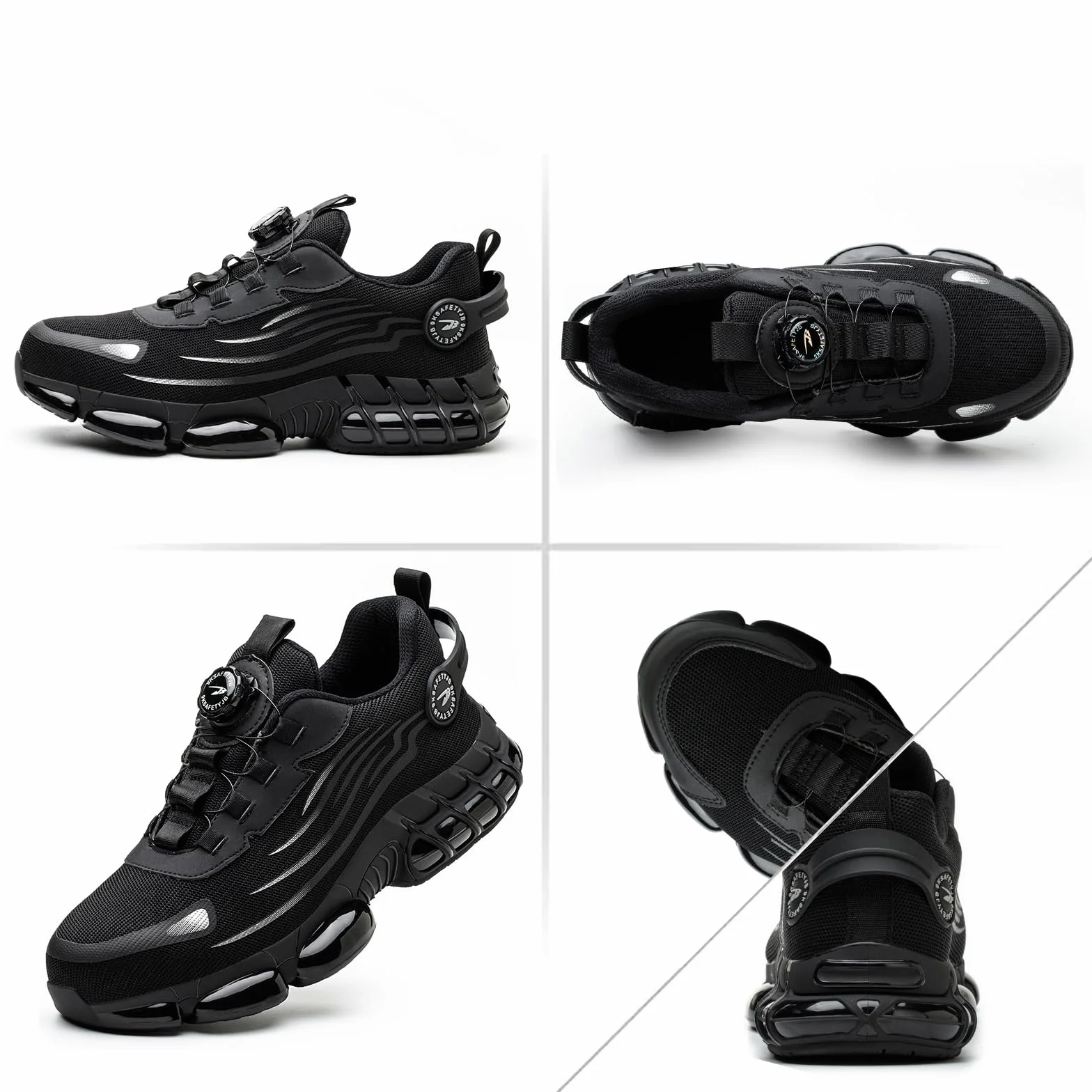 Chaussures de Sécurité Hommes Femmes Basket Légère Respirante Antidérapante Embout Acier 36-46 EU