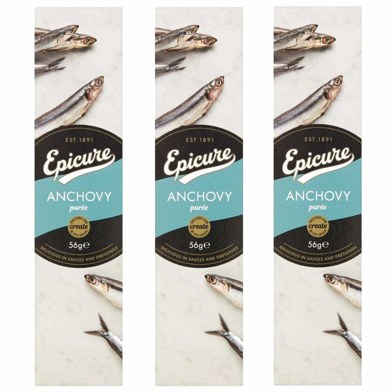 Epicure Purée de pâte d'anchois 3 x 56 g
