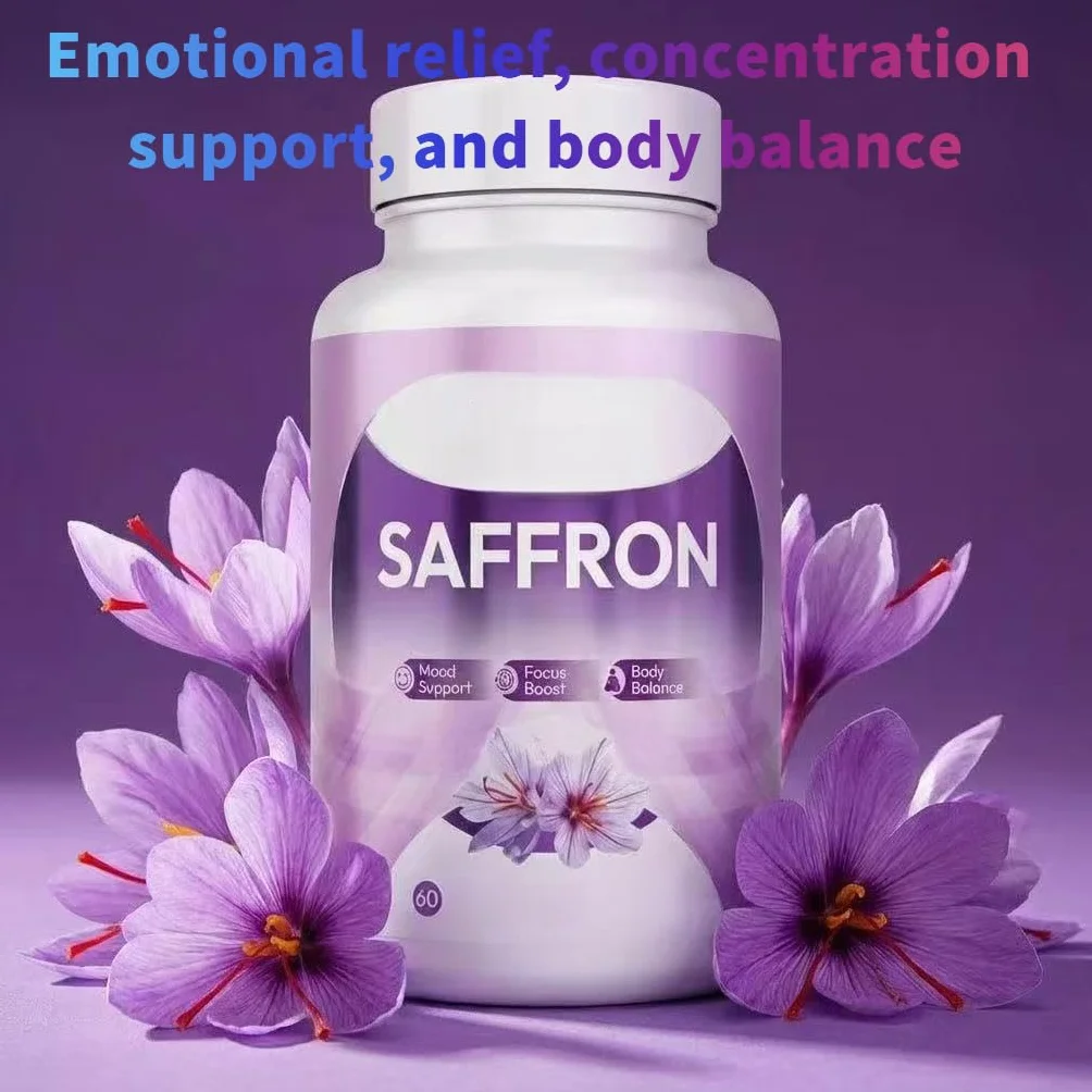 Extrait de safran, Aide à soulager l'humeur et le stress | à favoriser la concentration et la performance et à équilibrer le soutien