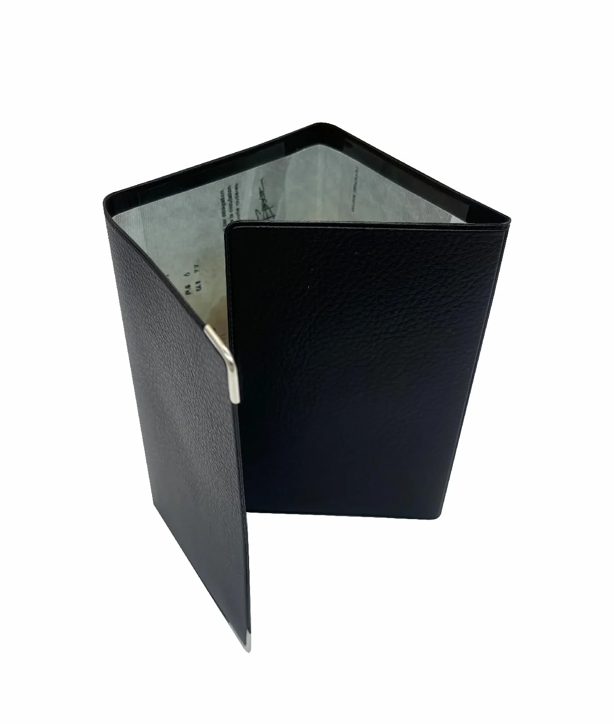 Porte Carte Grise 4 Volets en Simili Cuir – Étui Documents Véhicule, Assurance & Permis – Fabriqué en France – Noir