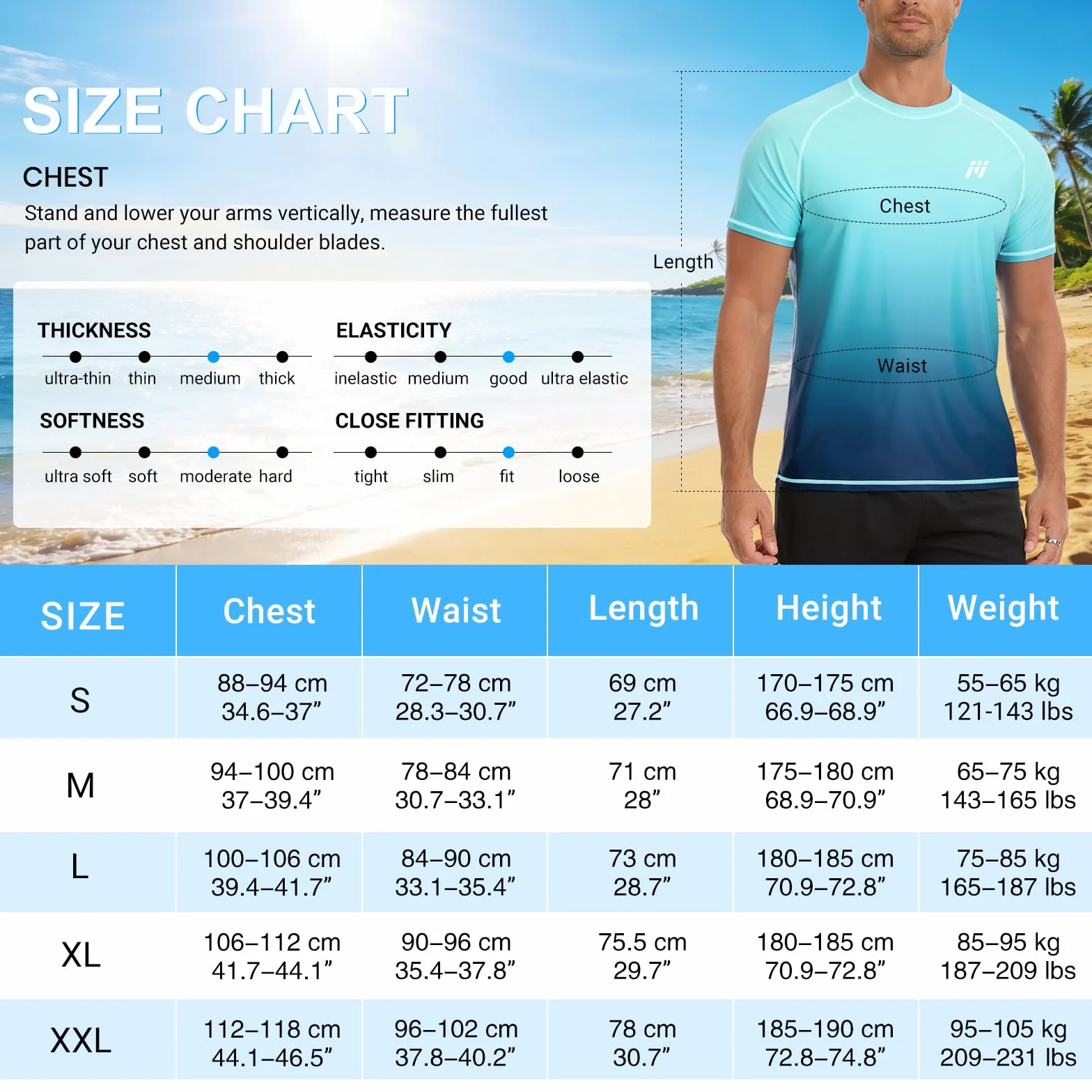 MEETWEE Rashguard UPF 50+ T-Shirt de Natation à Manches Courtes pour Homme - Séchage Rapide - Léger et Respirant