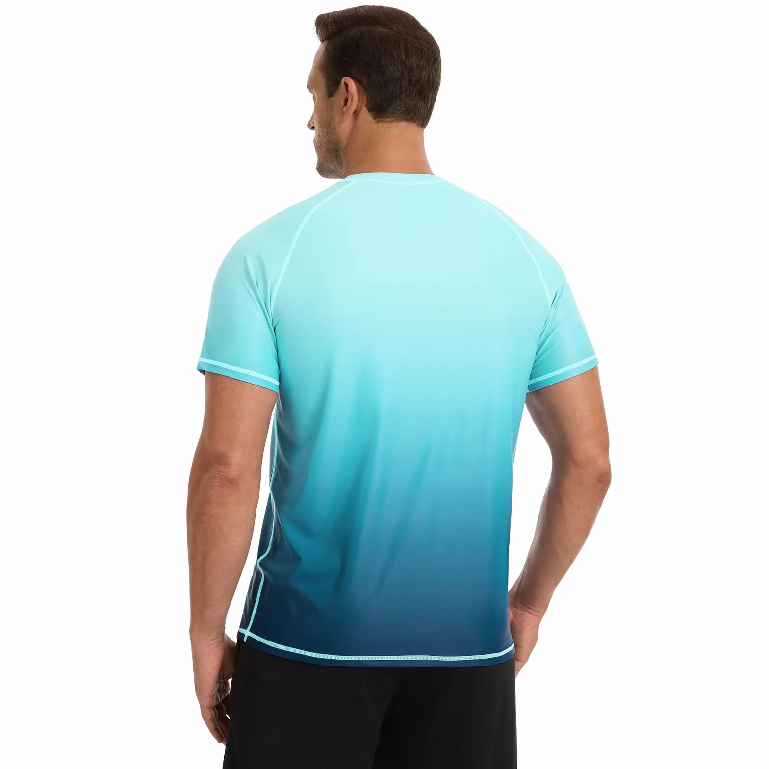 MEETWEE Rashguard UPF 50+ T-Shirt de Natation à Manches Courtes pour Homme - Séchage Rapide - Léger et Respirant