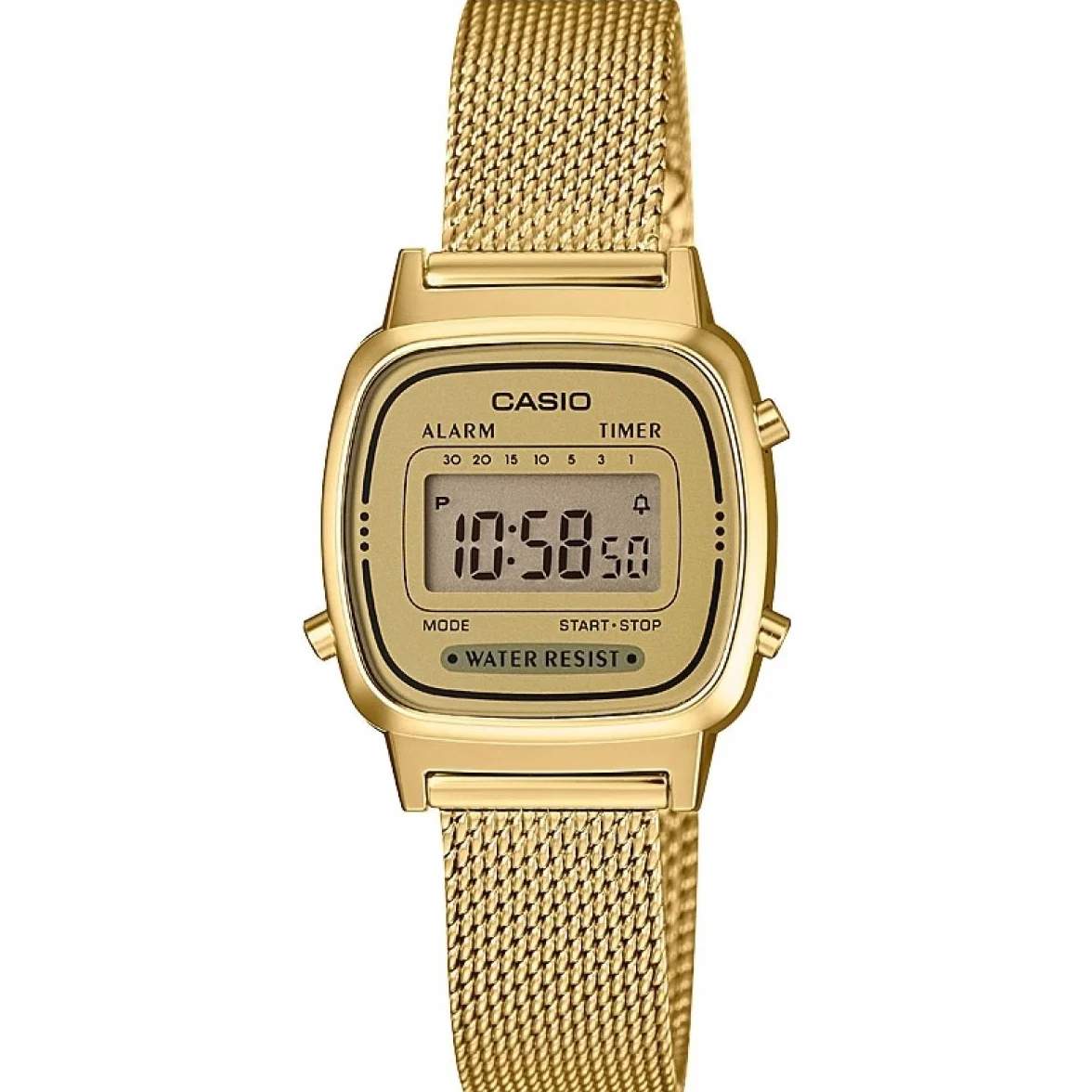 Casio Montre Numérique Quartz Femme Acier Inoxydable