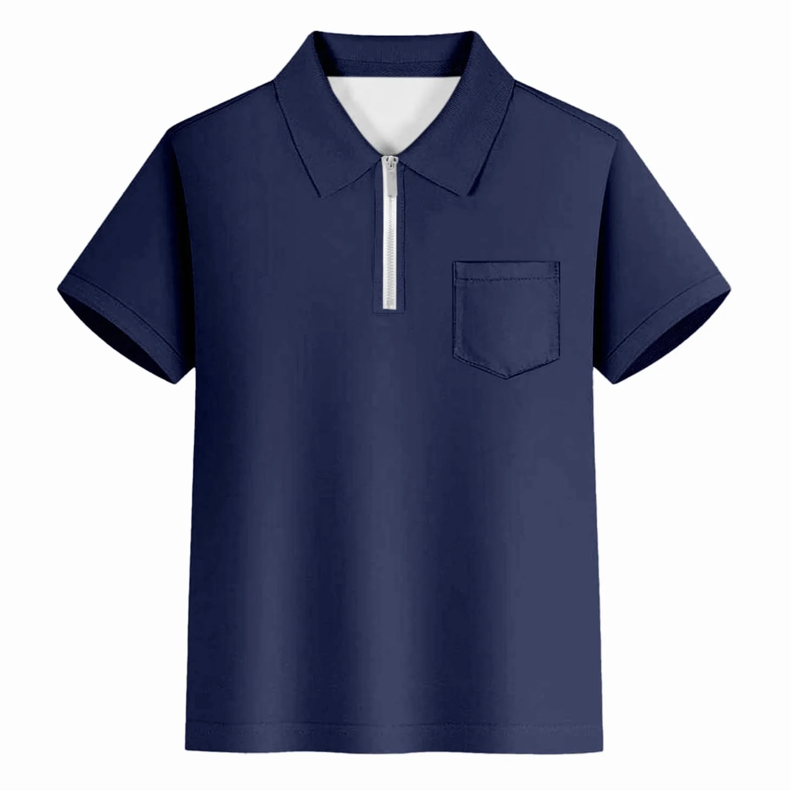 Polo Chic Col Rond Enfant Garçon T Shirt Manche Courte Printemps Été Confortable