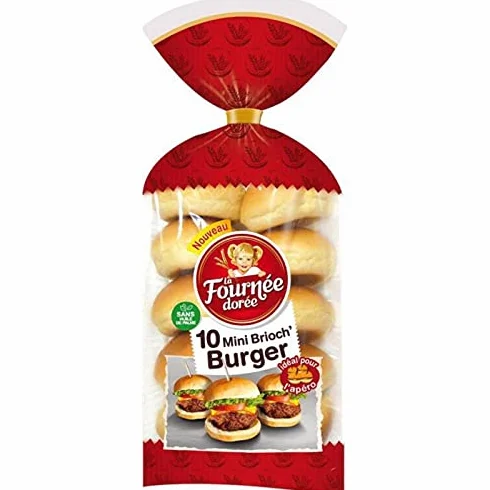 La Fournée Dorée10 Mini Brioch? Burger Idéal pour l?Apéro 200g (lot d