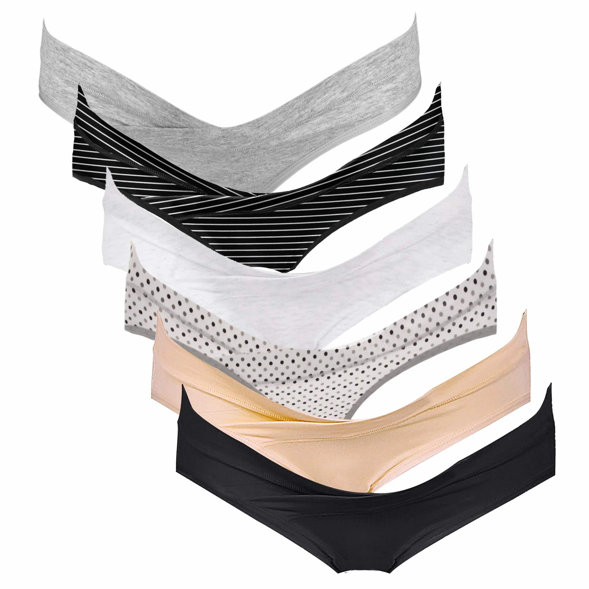 Culotte de Grossesse Intimate Portal Post-Partum Bikinis Croisés Slip en Coton