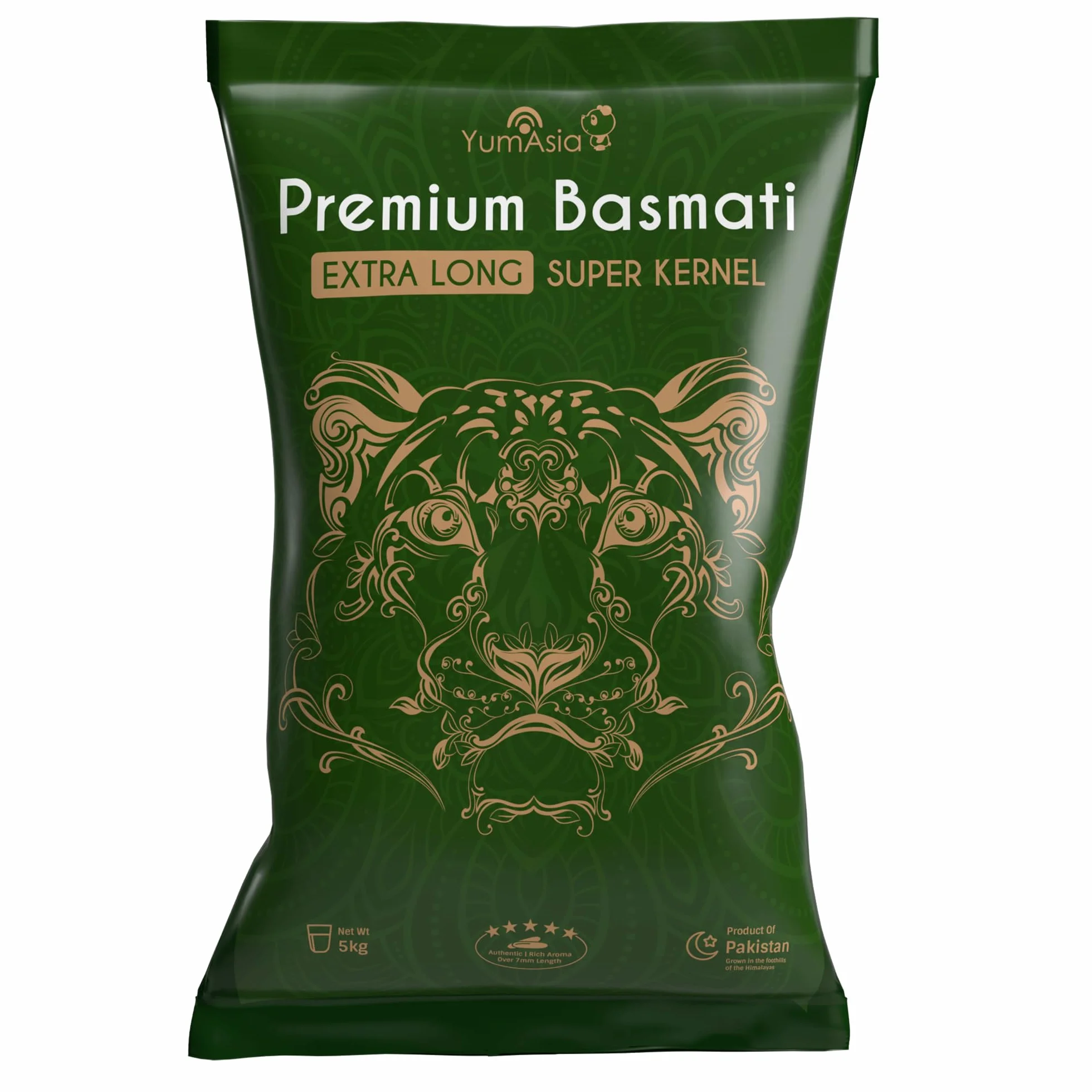 Yum Asia Super Kernel riz basmati de qualité supérieure - 5kg