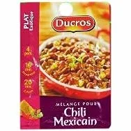 SACHET MÉLANGE POUR CHILI MEXICAIN 20G, DUCROS, LOT DE 5