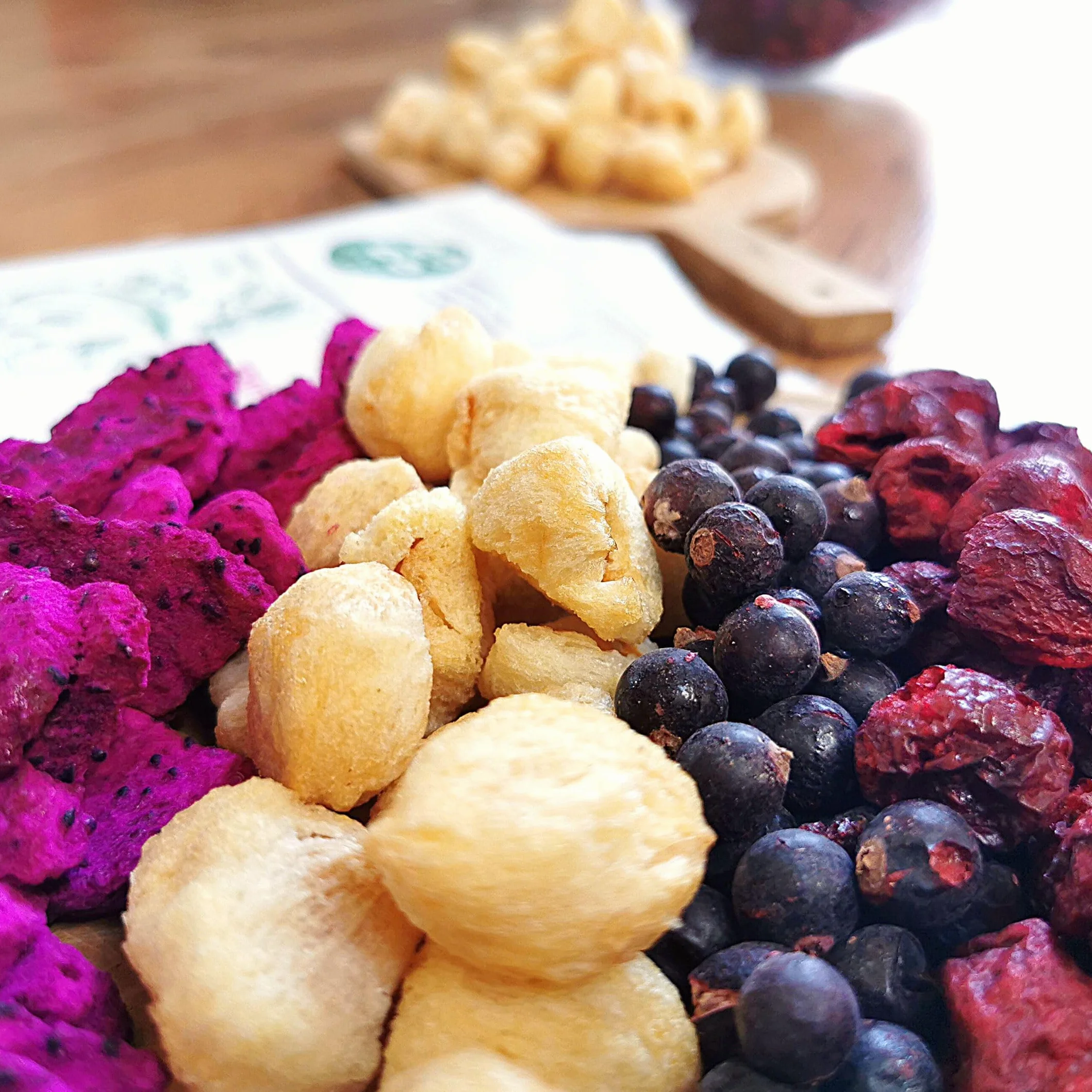 Litchi Entier Lyophilisé | 100% Naturel Litchi Séché Freeze Dried Fruit | Fruits Secs Purs | Sans Sucre Ajouté Litchi Lyophilisé | Gefriergetrocknete Lychee | ZingyZoo