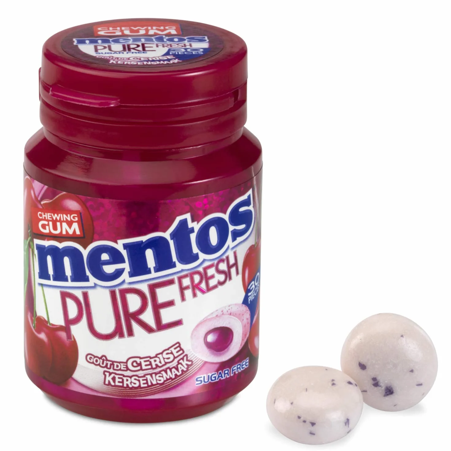 Mentos Pure Fresh Cerise 6 boites Dragées