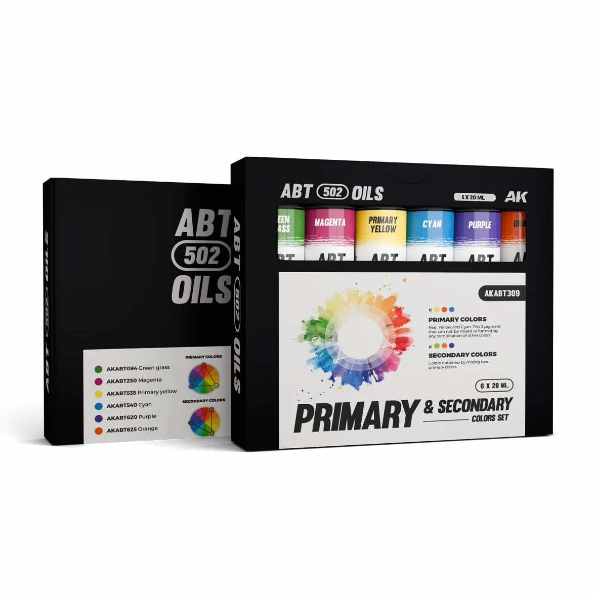 Abteilung 502 Lot d'huile ABT309 - Couleurs primaires et secondaires - 6 x 20 ml