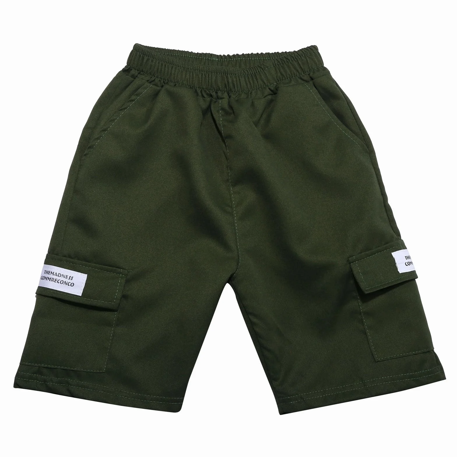 Pantalon Court Cargo Ado Garçon Taille élastique 8-15 Ans Ete Large Shorts Bermudas Enfant Sport Jogging Streetwear