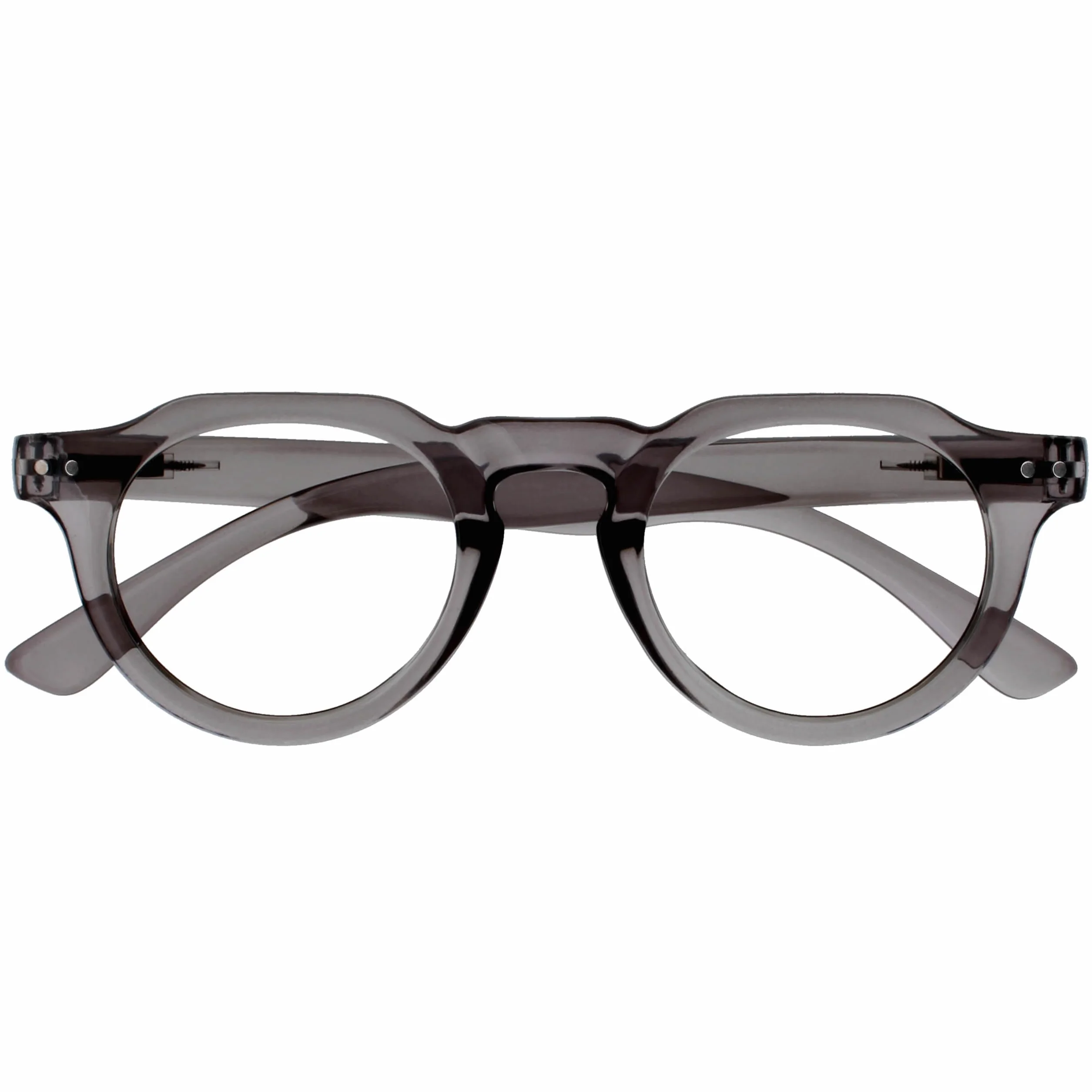 OPULIZE RIO Lunettes de Lecture Anti-Lumière Bleue Gris +2.50