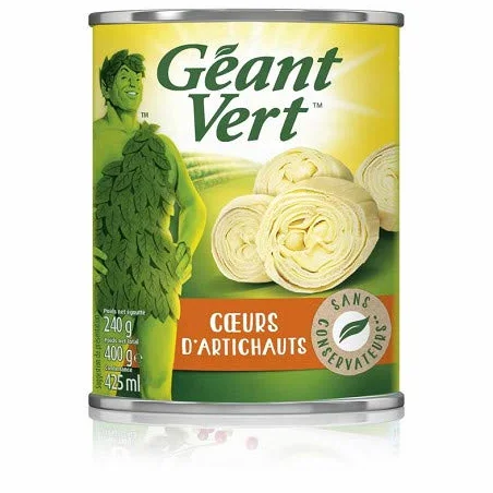 GÉANT VERT - Coeurs D'Artichaut 240G - Lot De 3