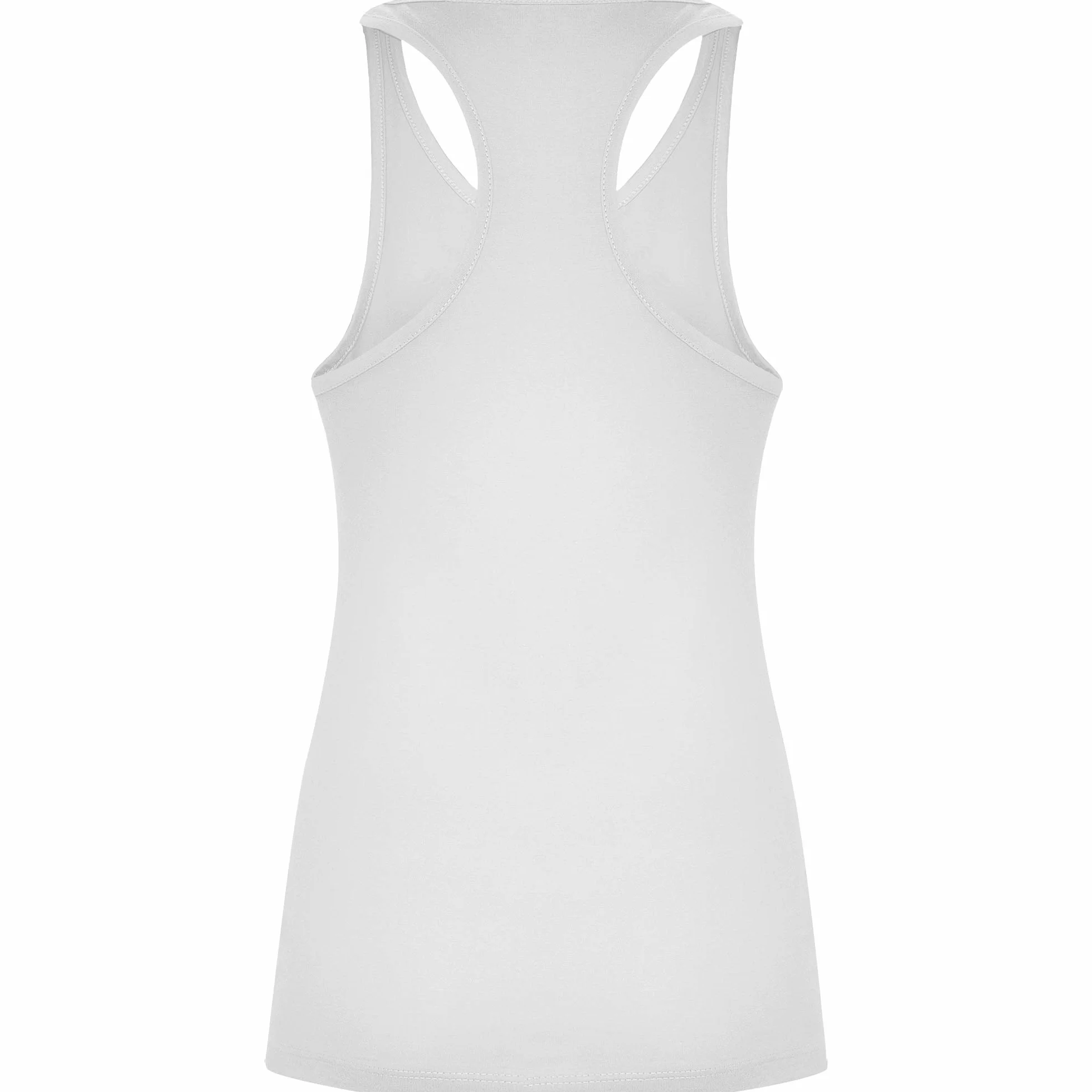 T-shirt fille 100% coton emmanchures dos nageur encolure rayonnée coupe confortable