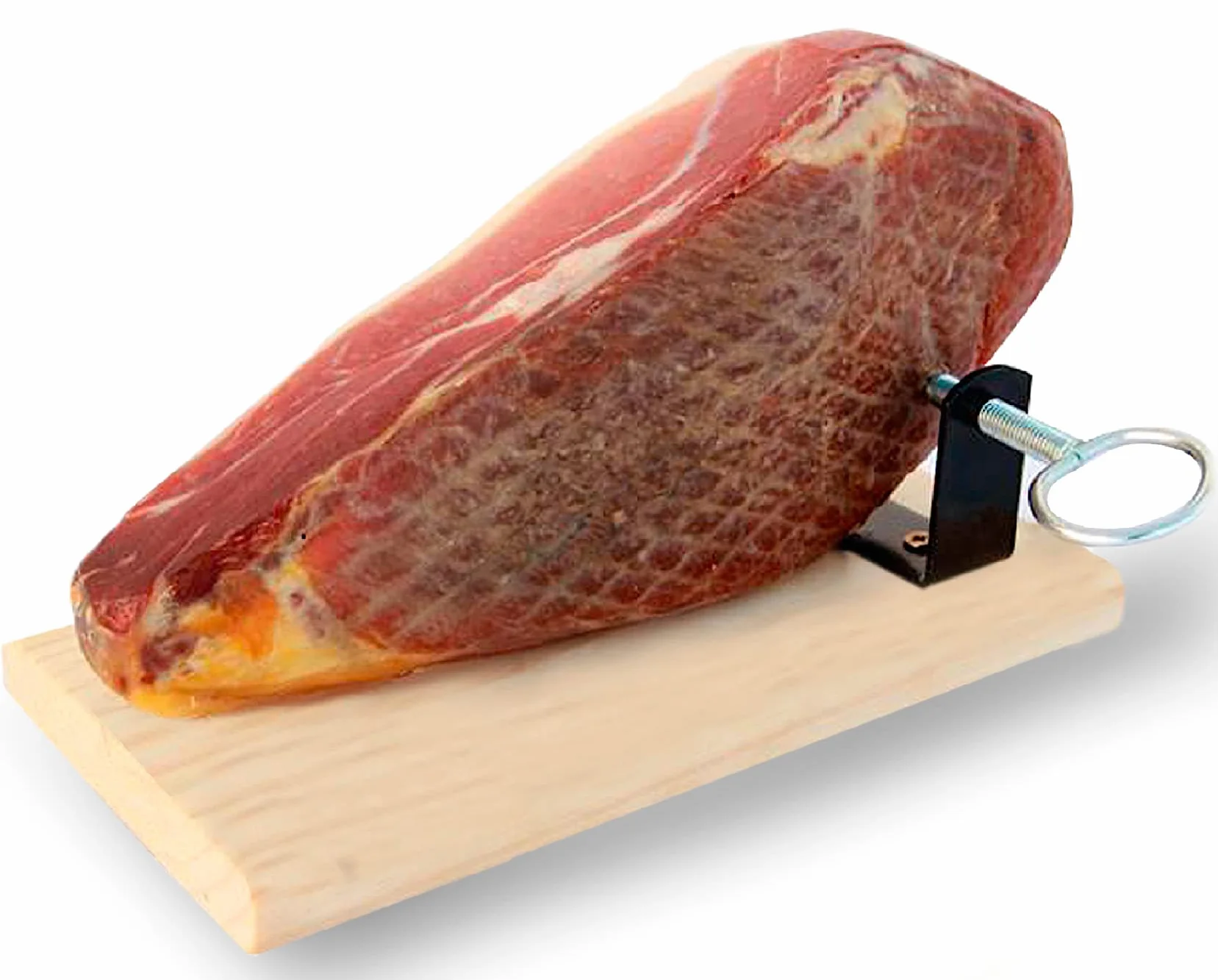 Jambon Serrano Cru Désossé Duroc Reserva (Jamon Serrano) 1 Kg Mini + Support à Jambon + Couteau - Jamonprive