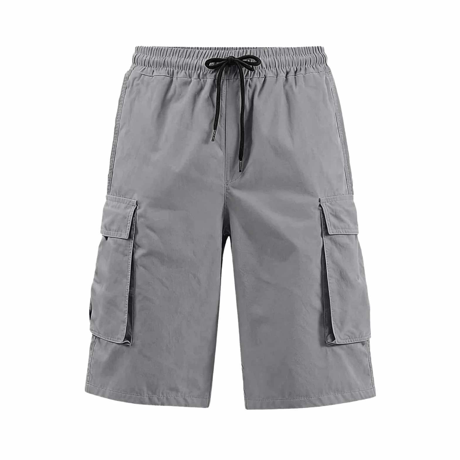 Bermudas Cargo Homme Élastique Militaire Pantacourt Été Léger Court Randonnée Multi-Poches