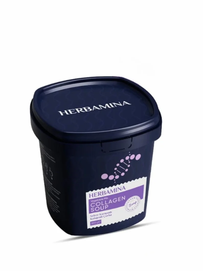 Herbamina Sebze Karışımlı Kolajenli Çorba 300 Gr – Hazır Toz Çorba Karışımı – Kolajen İçeren Pratik Sebze Çorbası