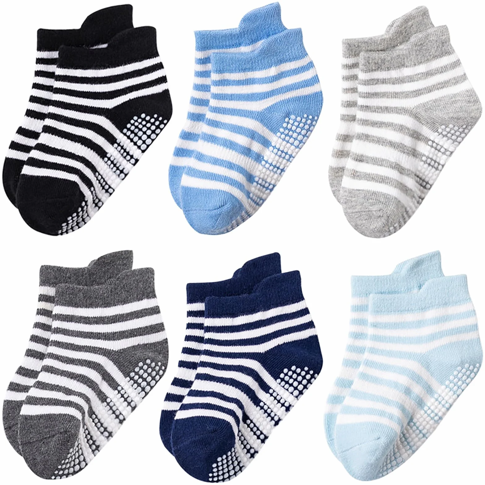 Chaussettes de Cheville Antidérapantes pour Bébé DRESHOW avec Semelles Antidérapantes